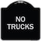 Signmission Designer Series Truck No Trucks, Black & Silver Heavy-Gauge Aluminum Sign, 18" x 18", BS-1818-22786 A-DES-BS-1818-22786 - alternate 1
